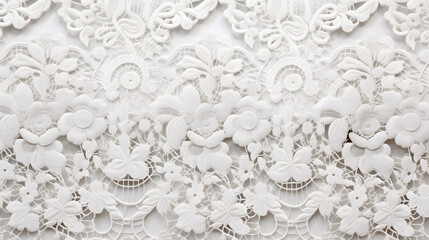 White lacework background. Generative Ai. - obrazy, fototapety, plakaty