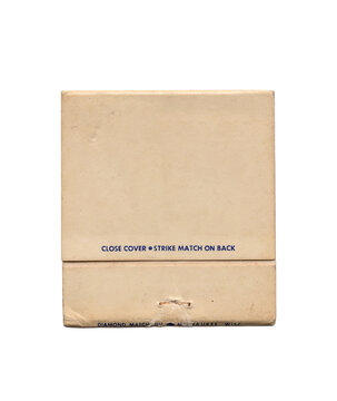 vintage old matchbook pack of matches on transparent png background
