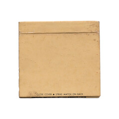 vintage old matchbook pack of matches on transparent png background