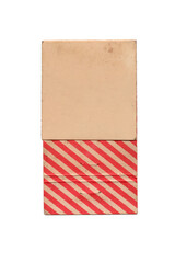vintage old matchbook pack of matches on transparent png background