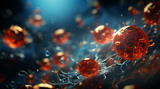Human immune cells.