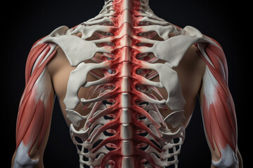 Scoliosis In Human Spine - obrazy, fototapety, plakaty