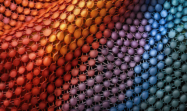 Colorful modern fabric material background