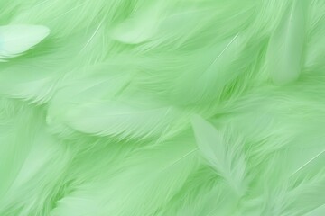 Fototapeta na wymiar Beautiful Fluffy Pale Green Color Feather Abstract Feather Background