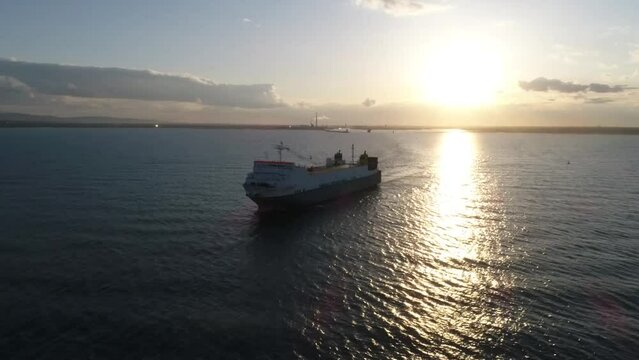 Ship Sunset Dublin