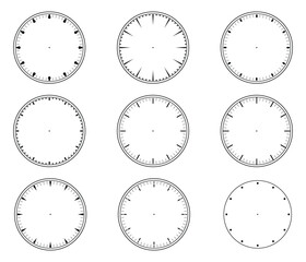 Clock dial  vector
