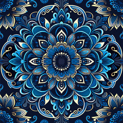 Ornament beautiful card with mandala. Geometric circle element made in vector