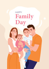 vector illustration for family day