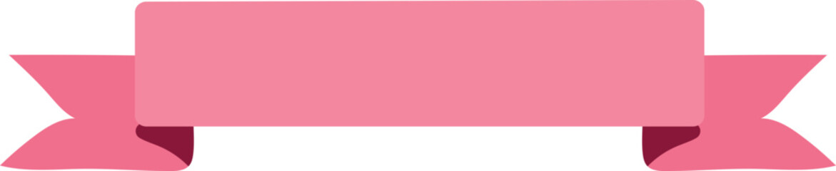 Ribbon banner illustration