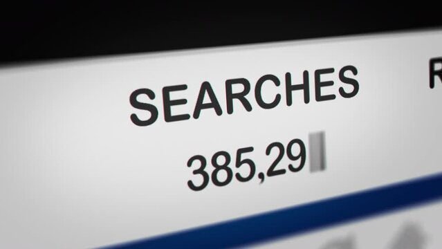 Animated Number of Searches Increases
