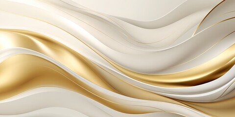 Obraz premium Abstract luxury seamless wallpaper pattern background with gold foil, lines, geometric shapes. Generative AI, AI