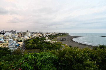 Fototapeta na wymiar Cijin beach town in Kaohsiung, Taiwan.
