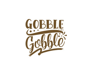 Vector flat design thanksgiving calligraphy with white background for t-shirts, posters and cards.
