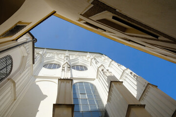 Fototapeta premium Blick in den Himmel_Passau am Dom