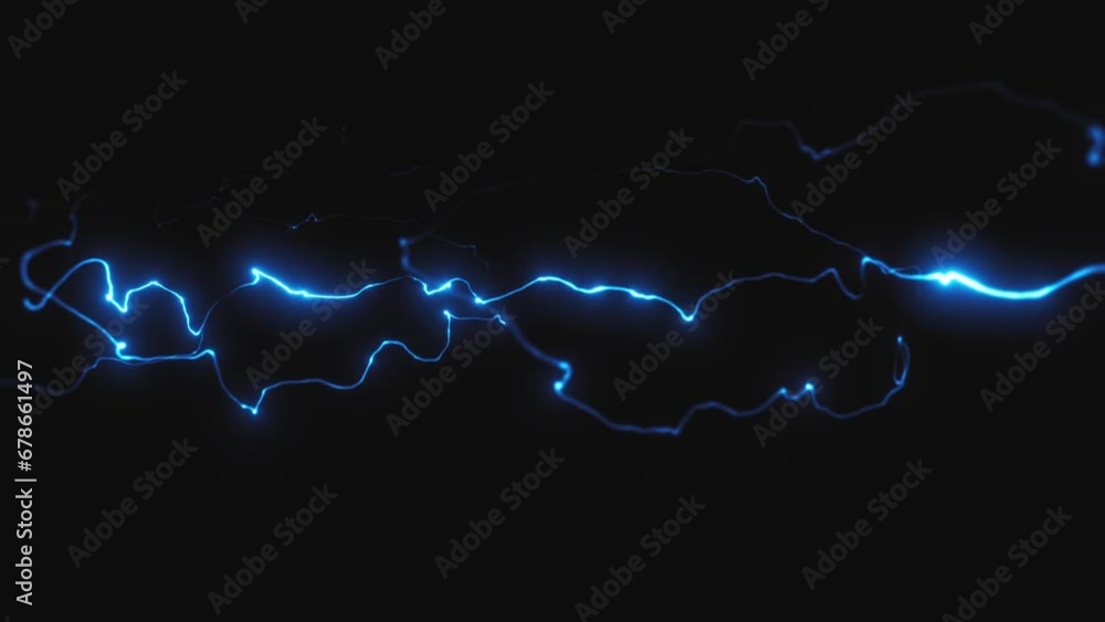 Poster 3d glowing distorted light string/ 4k animation of an abstract 3d glowing light filament slowly snak