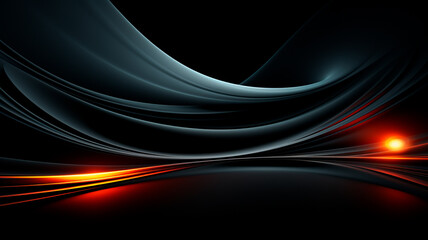 Fototapeta premium abstract background with orange and black liquid