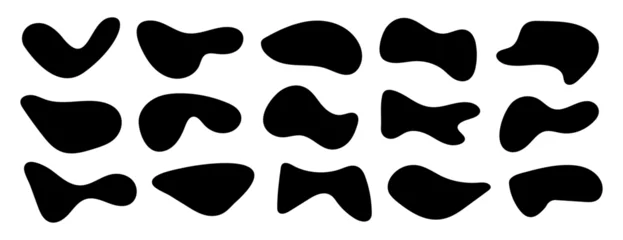 Tuinposter Irregular blotch modern shape vector illustration © Anastasiia