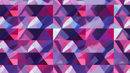 Fototapeta premium abstract pink, purple, blue geometric background - Seamless tile. Endless and repeat print.