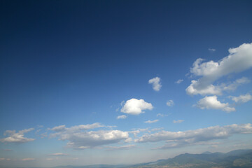 Beautiful blue sky and clouds natural background