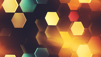 abstract background with hexagons - Seamless tile. Endless and repeat print.