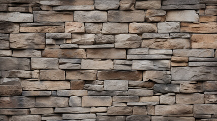 Stacked of a stone wall