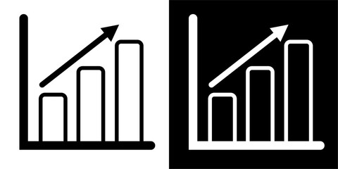 Analytics, business, chart Icon. Business icon & Startup icon. Black icon. Black logo. Line icon.