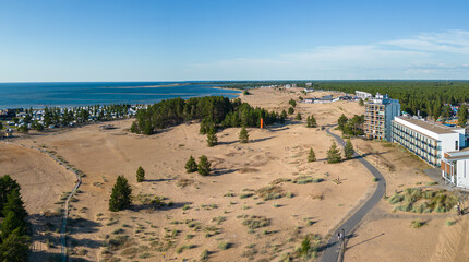 Sandy beaches of Hiekkasärkät, Kalajoki, Finland.