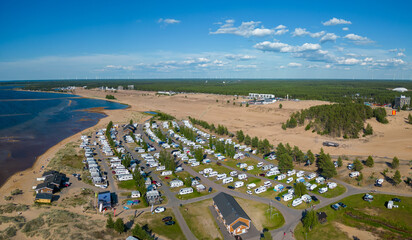 Sandy beaches of Hiekkasärkät, Kalajoki, Finland.