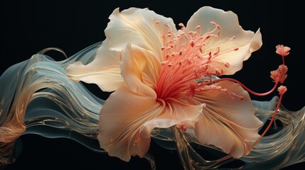 The delicate intricacies of a flower's anatomy, a testament to nature's precision.