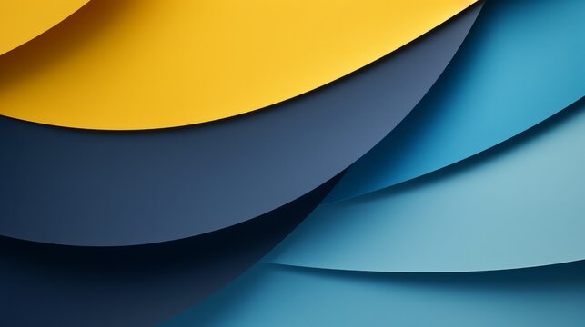 A Vibrant Close-Up of a Blue and Yellow Background