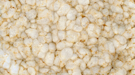 puffed rice cake background