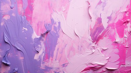 A Vibrant Harmony of Pink and Purple Brushstrokes Unveiled in Close-Up