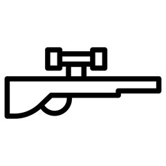 Naklejka premium gun line