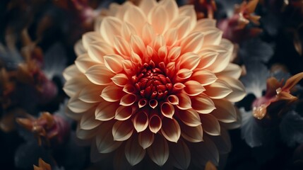 The symmetry of a blossoming flower, an example of nature's perfect geometry.