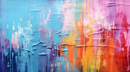 An Explosion of Vibrant Colors on Canvas