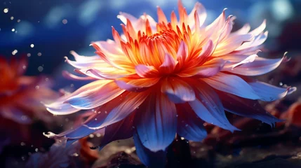 Foto op Aluminium The vivid colors of a flower, a beacon of life in the heart of the wilderness. © rehman