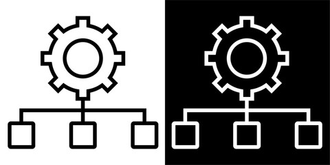 Business, finance, marketing Icon. Business icon & Startup icon. Black icon. Black logo. Line icon.	