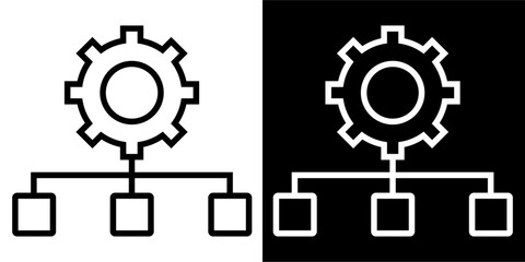 Business, finance, marketing Icon. Business icon & Startup icon. Black icon. Black logo. Line icon.	