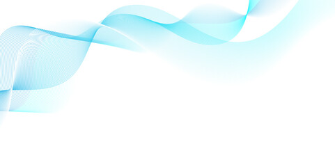 Seamless abstract  blue wave geometric Technology, data science frequency gradient lines on transparent background. Isolated on white background. blue and white wavy stripes background.