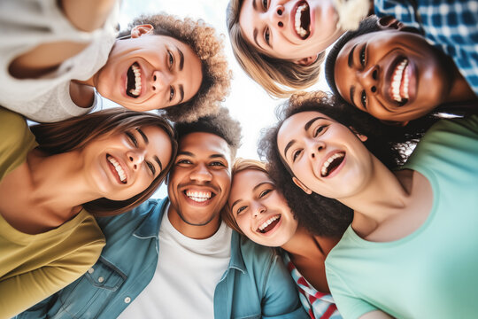 Group of young diverse people happy together, diversity and multiculturalism