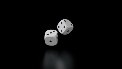 Dice.Gambling Dices rolling. Throwing playing cubes.