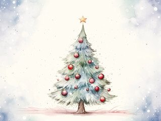 Christmas Tree Card Background