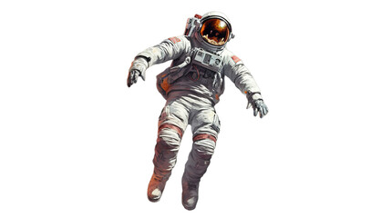 Fototapeta na wymiar Astronaut isolated on transparent background, Generative ai.