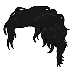 Black Wavy Men Hairstyle