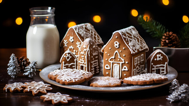 Gingerbread in the shape of a house
