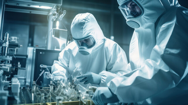 Two chemists in clandestine drug lab