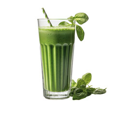 spinach smoothie isolated
