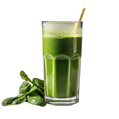 spinach smoothie isolated