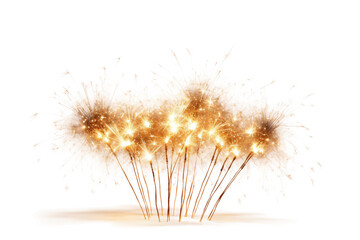 Simple Sparklers Snapshot Isolated on a transparent background