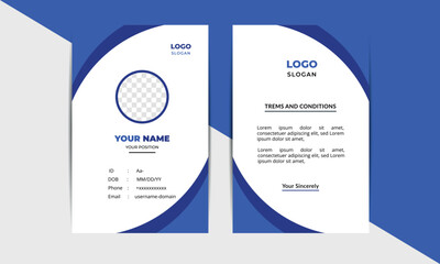Id card design templet for all sectors , vector design 